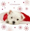 Santa's Helper Westie Luxury Christmas Cards Pack