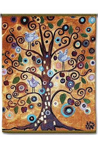 Tree Of Life Series Tapestry, 53Hx42W, MULTI
