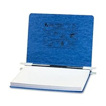ACCO Pressboard Hanging Data Binder, 12 x 8.5 Inches Unburst Sheets, Light Blue (54132)