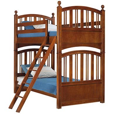 genAmerica Twin Bunk Bed Classic Cherry