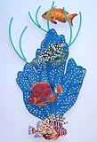 3D CORAL REEF & FISH WALL SCULPTURE
