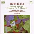 Penderecki - Orchestral Works, Vol 1