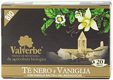 Valverbe - Te Nego e Vaniglia - Italian Vanilla and Black Tea From Organic Farming - 1.07 (30g)