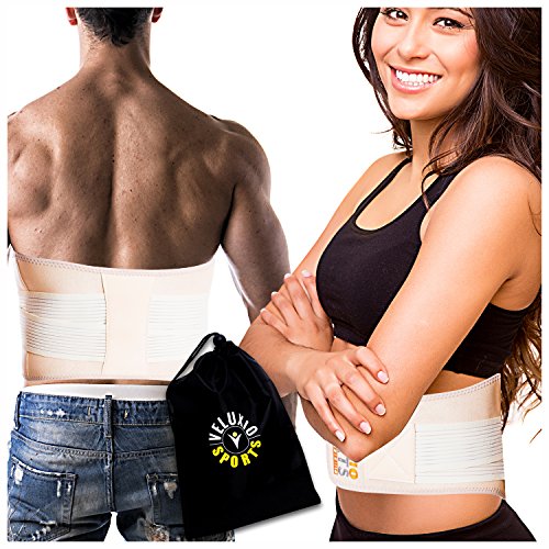 Veluxio Cream Edition Waist Trimmer with Extra Lumbar Support