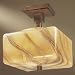 Minka Seco Oro Bronze 2 Light Semi Flush 4257-208