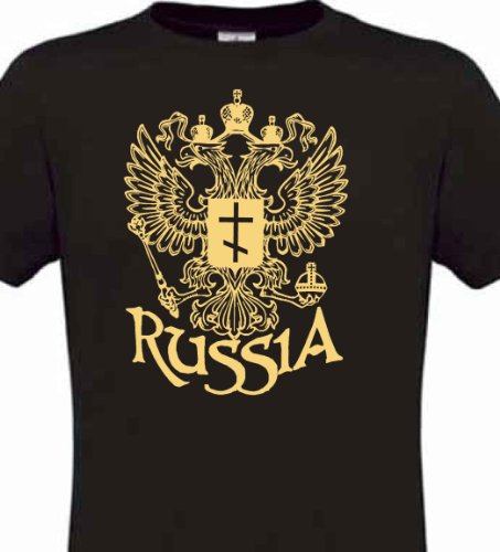 T Shirt Russia Russland Россия CCCP Trikot Moskau (L, Blau)