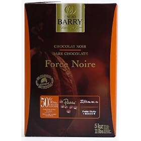 50% Force Noire Pistoles - Cacao Barry - 5 kg