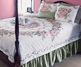 Bed Of Roses Quilt Stmpd X-Stitch-90X90