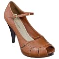 Women's Xhilaration® Shelby Peep-Toe Pumps - Cognac