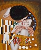IMAGE OF Art Reproduction Oil Painting - Klimt Paintings: The Kiss (detail) - Classic 20