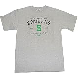 Michigan State Spartans Old Time Hockey Gray Arch Tee