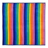 Review Jay Franco  / Stripe Beach Towel for 2 - Rainbow (72x72