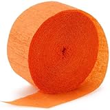 Bright Orange (Orange) Streamer (1 roll)