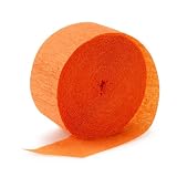 Party Destination Bright Orange (Orange) Crepe Paper (1 roll)