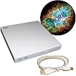 HQRP External USB 2.0 Slim DVD / CD-RW Drive (White) for Lenovo IdeaPad S9 / S9e / S10e / S10-2 / S12 Netbook / Subnotebook plus HQRP Coaster