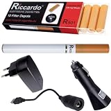 Riccardo e-Zigarette R101 - Set incl.10 Liquid Depots mit 0,0 mg Nikotin