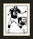 Pittsburgh Steelers Framed Dermonti Dawson Pittsburgh Steelers By Michael Mellett NFL Football