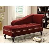 Century Heirloom Contemporary Nailheaad Chaise with Hidden Storage
