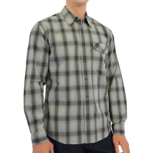 External hard drive:Royal Robbins Men's Andale Plaid Long Sleeve Shirt,Lunar,Medium