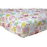 Nojo Love Birds 100% Cotton Crib Sheet