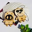 [Wooden Animals-6] - Cell Phone Charm Strap / Camera Charm Strap / Handbags Charms