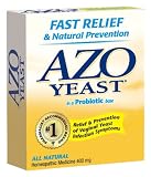 AZO Natural Yeast Symptom Prevention & Relief Tablets, 400 mg, 60-Count Boxes (Pack of 3)