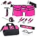 My First Tool Set - PINK by DIY Jr. â€“ Real Tool Set for Kids Pink Tools for Girls Toolbelt Child-sized Tools Complete Tool Set for Girls Tools for Small Hands