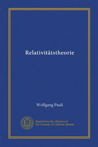 Relativitätstheorie (Vol-1) (German Edition)