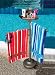 55" Bronze Outdoor Summer Pool and Spa Accessories Tray and Beach Towel Holder