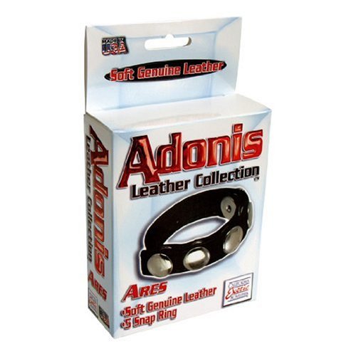 California Exotics Adonis Leather Collection Ares 5 Snap Adornment