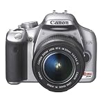 Canon Digital Rebel XSI 12MP Digital SLR Camera with EF-S 18-55mm f/3.5-5.6 IS Lens (Silver)