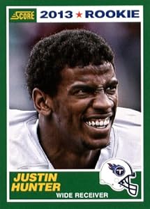 2013 Score NFL Football Trading Card # 383 Justin Hunter Rookie Tennessee Titans