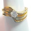 14K Yellow Gold Diamond Wedding Set