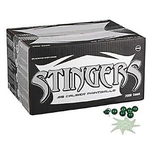 RPS Stinger Paintballs - 2000 Rounds - Two Tone Shell / White Fill