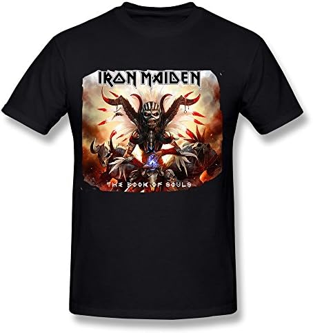 Black T Shirt For Men Iron Maiden The Book Of Souls World Tour 2016 Fan Logo