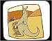 Mouse Pad with australia, joey, kangaroo, marsupial, brown