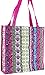 Pink Bohemian Boho Patchwork Travel Tote Bag 12-inch