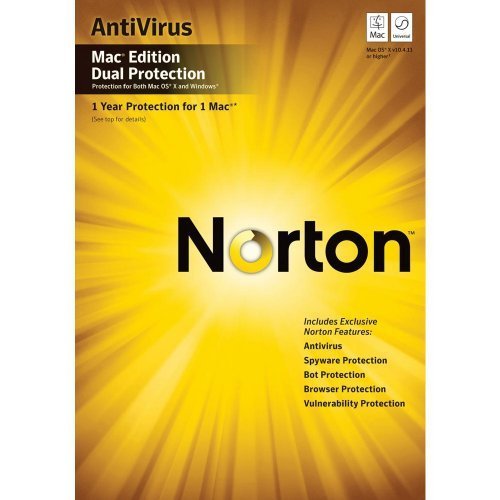 Norton Antivirus Dual Protection Mac 2010 1-User