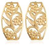 Image of 9ct Yellow Gold AME108986 Ladies Filligree Stud Earrings