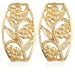 9ct Yellow Gold AME108986 Ladies Filligree Stud Earrings