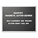 Quartet 903M Message Board, Magnetic Letter, 36"x24", AL Frame/BK