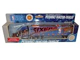 Sixers Philadelphia 76ERS Fleers/Upper Deck NBA Peterbilt Semi Truck/Tractor Trailer 1/80 Die Cast Model Limited Edition Serially Numbered