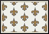 New Orleans Saints 7' 8" x 10' 9" Team Repeat Area Rug (White)