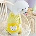 Froomer Small Puppy Pet Dog Stripes Pajamas Jumpsuits Clothes Clothing Yellow Small