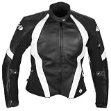 JOE ROCKET LADIES AURA BLACK/WHITE LEATHER JACKET! SMALL/SM