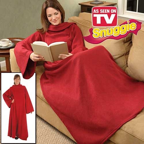 Snuggie Blanket - The Fleece Blanket With Sleeves (With Free Book Light)