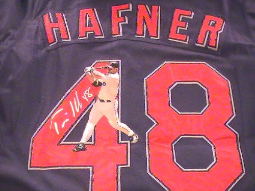 TRAVIS HAFNER SIGNED AUTOGRAPHED JERSEY CLEVELAND INDIANS COA + HOLOGRAM