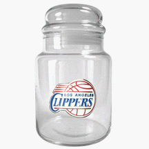 Click here to buy Los Angeles Clippers 31 oz Glass Candy Jar by Great American Products.