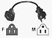 CABLES TO GO 03137 1ft Power Extension Cord