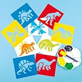 from Anthony Peters Dinosaur Stencils (Set of 6)